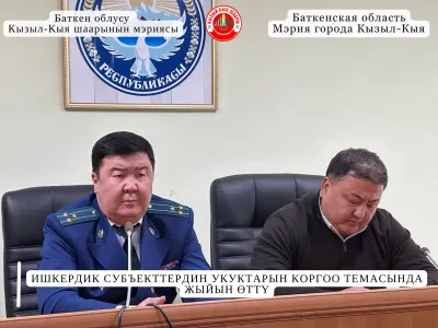 ИШКЕРДИК СУБЪЕКТТЕРДИН УКУКТАРЫН КОРГОО ТЕМАСЫНДА ЖЫЙЫН ӨТТҮ